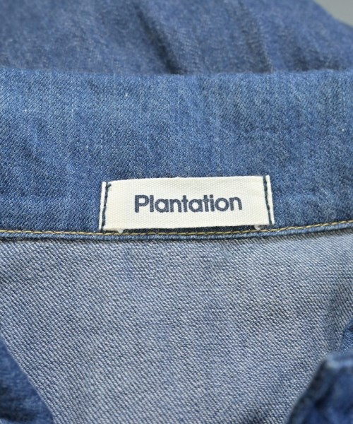 plantation（プランテーション）シャツワンピース 紺 サイズ:M レディース/2200643726185