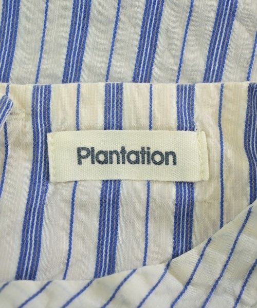 plantation（プランテーション）カジュアルシャツ 青 サイズ:M レディース/2200699458030