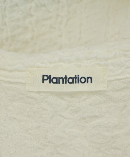 plantation（プランテーション）カジュアルシャツ 白 サイズ:M レディース/2200704745032