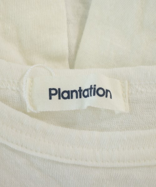 plantation（プランテーション）Tシャツ・カットソー 白 サイズ:2(M位) レディース/2200701311582