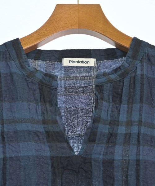 plantation（プランテーション）シャツワンピース 紺 サイズ:M レディース/2200662994138
