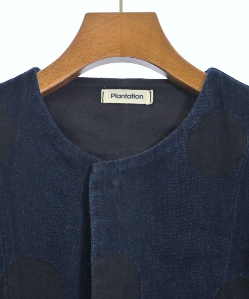 plantation（プランテーション）デニムジャケット 紺 サイズ:M レディース/2200665605079