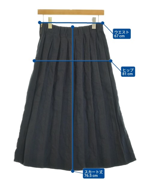 plantation（プランテーション）ロング・マキシ丈スカート 紺 サイズ:M レディース/2200665605246