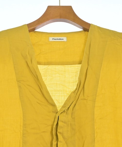 plantation（プランテーション）シャツワンピース 黄 サイズ:M レディース/2200665605284