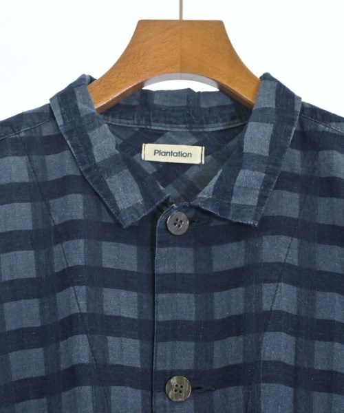 plantation（プランテーション）シャツワンピース 青 サイズ:M レディース/2200665605307