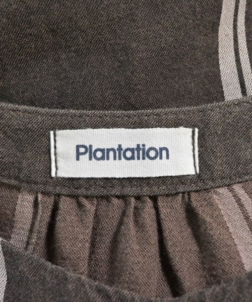 plantation（プランテーション）シャツワンピース 茶 サイズ:M レディース/2200665605314
