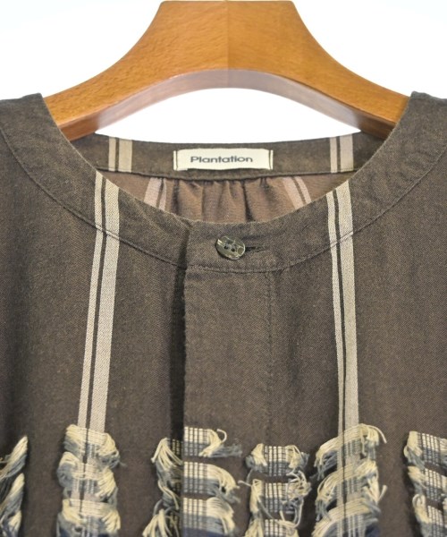 plantation（プランテーション）シャツワンピース 茶 サイズ:M レディース/2200665605314