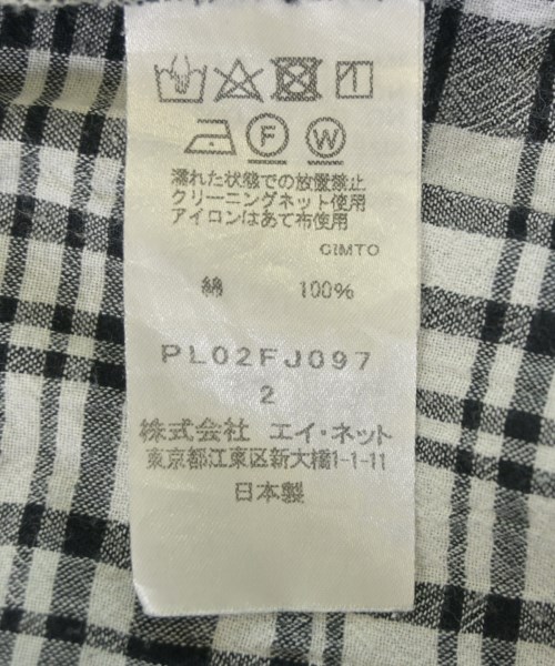 plantation（プランテーション）カジュアルシャツ 黒 サイズ:2(M位) レディース/2200717426072