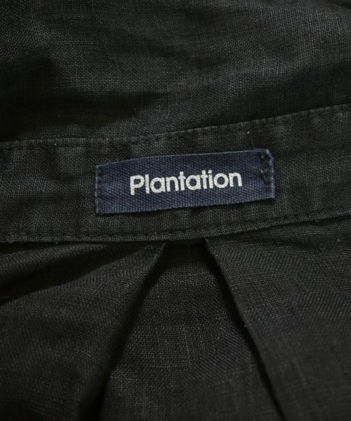plantation（プランテーション）カジュアルシャツ 黒 サイズ:2(M位) レディース/2200717426188