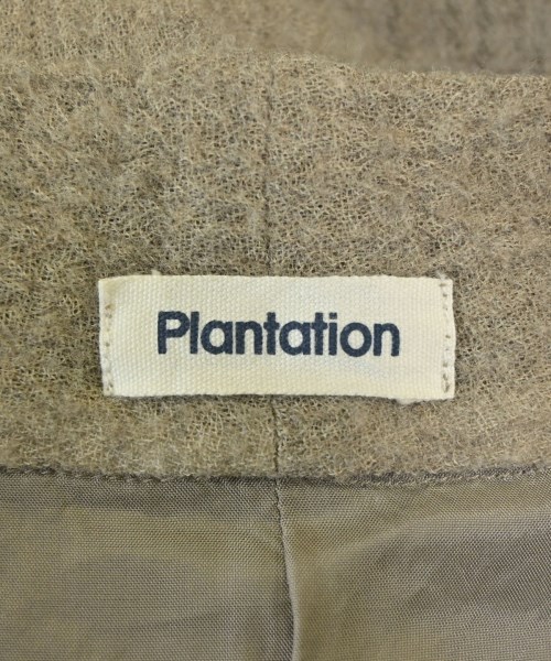plantation（プランテーション）ノーカラージャケット ベージュ サイズ:M レディース/2200726525056