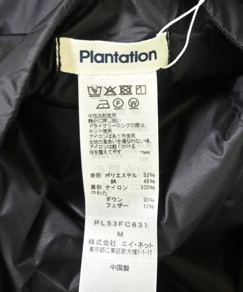 plantation（プランテーション）ダウンジャケット/ダウンベスト 黒 サイズ:M レディース/2200686148043
