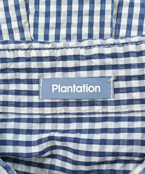 plantation（プランテーション）シャツワンピース 紺 サイズ:M レディース/2200686471011