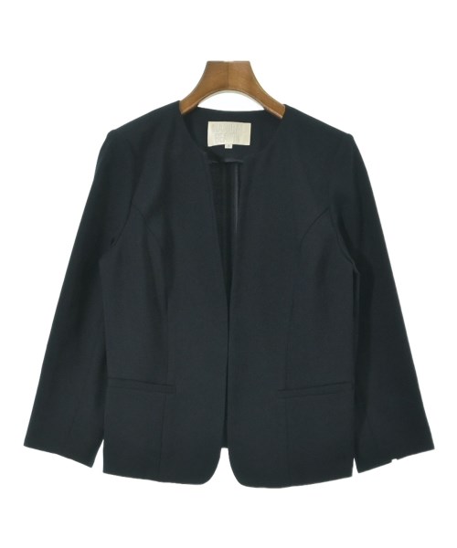 NATURAL BEAUTY(ナチュラルビューティー)ノーカラージャケット 紺 サイズ:38(M位)/2200649690039