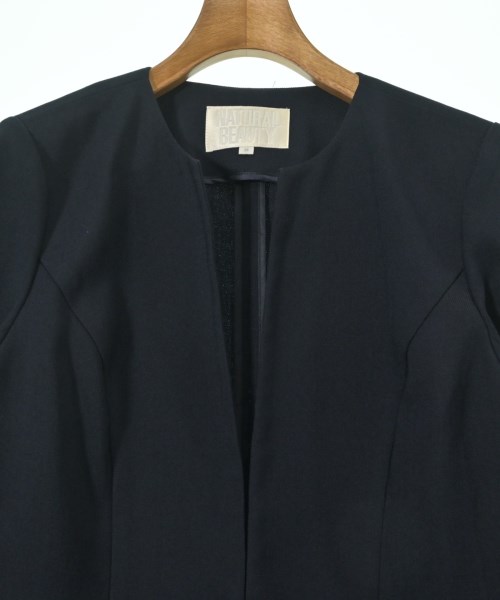 NATURAL BEAUTY（ナチュラルビューティー）ノーカラージャケット 紺 サイズ:38(M位) レディース/2200649690039