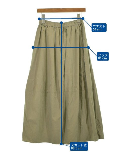 LAUTREAMONT（ロートレアモン）ロング・マキシ丈スカート カーキ サイズ:38(M位) レディース/2200624127031