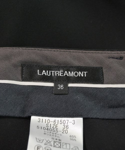 LAUTREAMONT（ロートレアモン）スラックス 黒 サイズ:36(S位) レディース/2200613021043