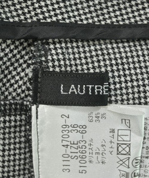 LAUTREAMONT（ロートレアモン）スラックス 黒 サイズ:36(S位) レディース/2200626249021