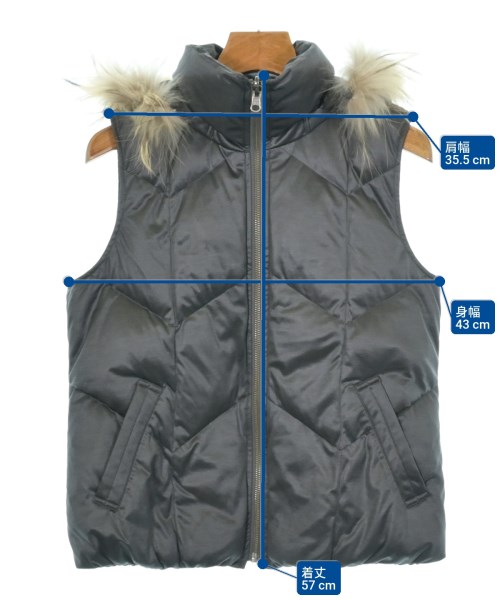 LAUTREAMONT（ロートレアモン）ダウンジャケット/ダウンベスト グレー サイズ:38(M位) レディース/2200631711209