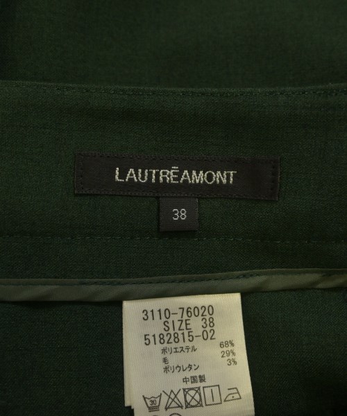 LAUTREAMONT（ロートレアモン）スラックス 緑 サイズ:38(M位) レディース/2200612425026
