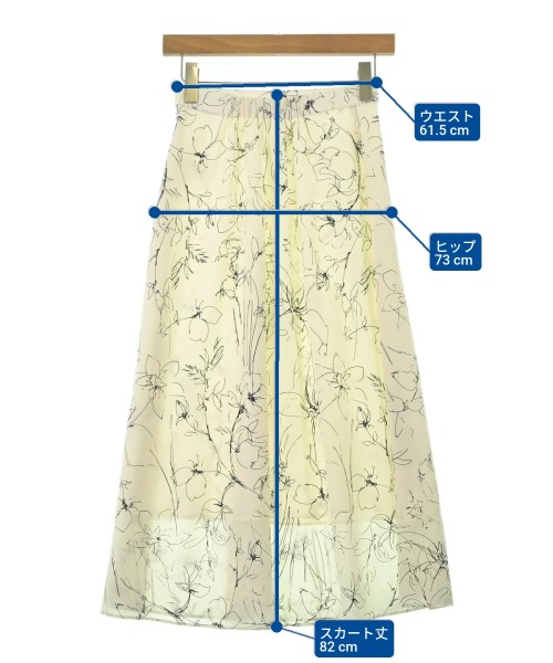 LAUTREAMONT（ロートレアモン）ロング・マキシ丈スカート 白 サイズ:36(S位) レディース/2200675339018