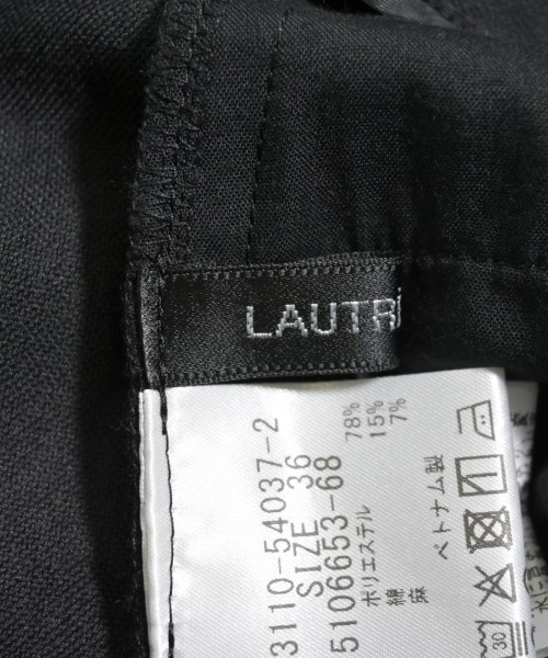 LAUTREAMONT（ロートレアモン）クロップドパンツ 黒 サイズ:36(S位) レディース/2200655117018