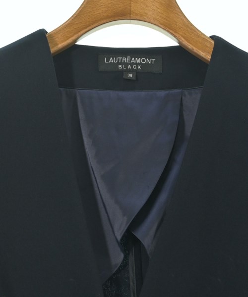 LAUTREAMONT（ロートレアモン）ノーカラージャケット 紺 サイズ:38(M位) レディース/2200647268018
