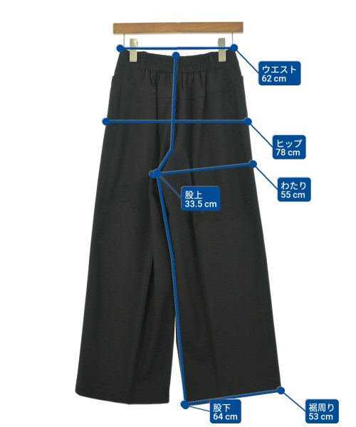 LAUTREAMONT（ロートレアモン）スラックス 黒 サイズ:36(S位) レディース/2200666684035