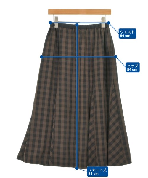 LAUTREAMONT（ロートレアモン）ロング・マキシ丈スカート 茶 サイズ:38(M位) レディース/2200670896028