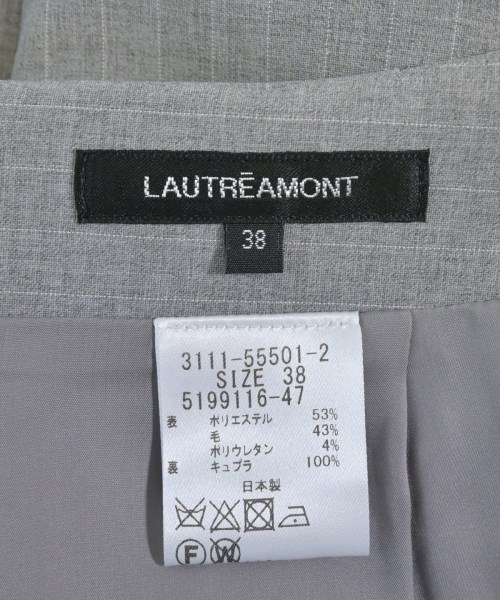 LAUTREAMONT（ロートレアモン）ひざ丈スカート グレー サイズ:38(M位) レディース/2200717860098