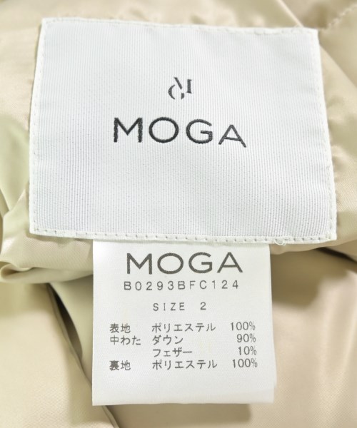 MOGA（モガ）ダウンジャケット/ダウンベスト ベージュ サイズ:2(M位) レディース/2200650748019