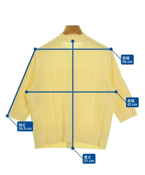 組曲（クミキョク）カーディガン 黄 サイズ:3(M位) レディース/2200622284231