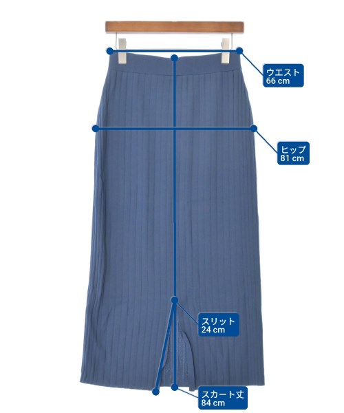 組曲（クミキョク）ロング・マキシ丈スカート 青 サイズ:2(M位) レディース/2200631628224
