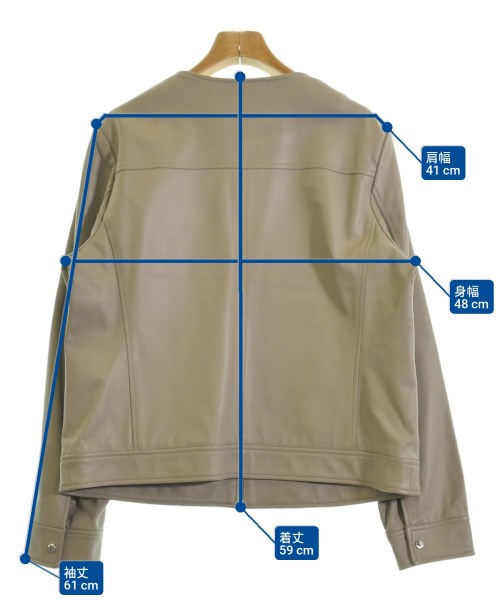 組曲（クミキョク）ライダース ベージュ サイズ:6(XXL位) レディース/2200628177063