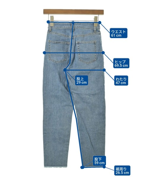 組曲（クミキョク）デニムパンツ 青 サイズ:S1(XS位) レディース/2200628803016