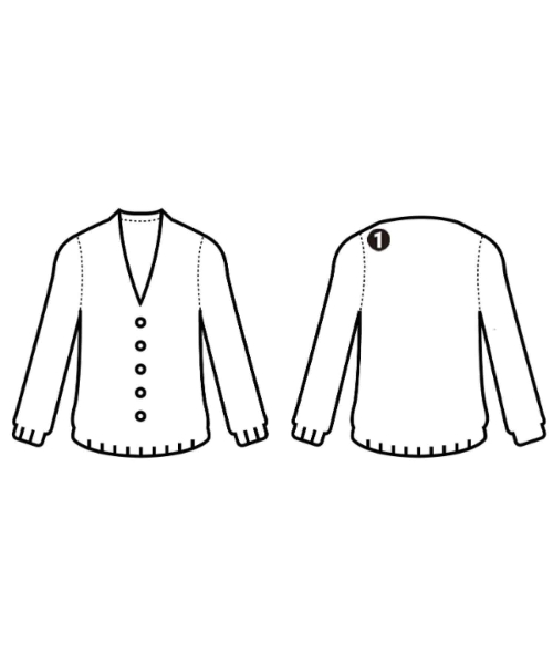 組曲（クミキョク）カーディガン 紺 サイズ:S2(XS位) レディース/2200627631047