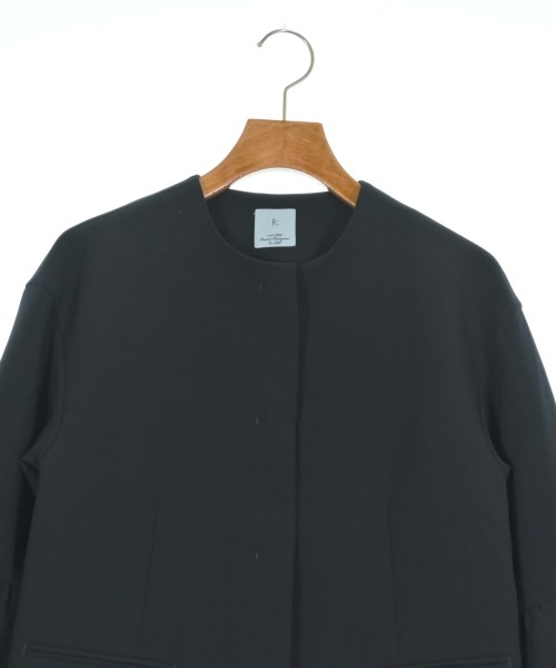 組曲（クミキョク）ノーカラージャケット 紺 サイズ:S2(XS位) レディース/2200627631191
