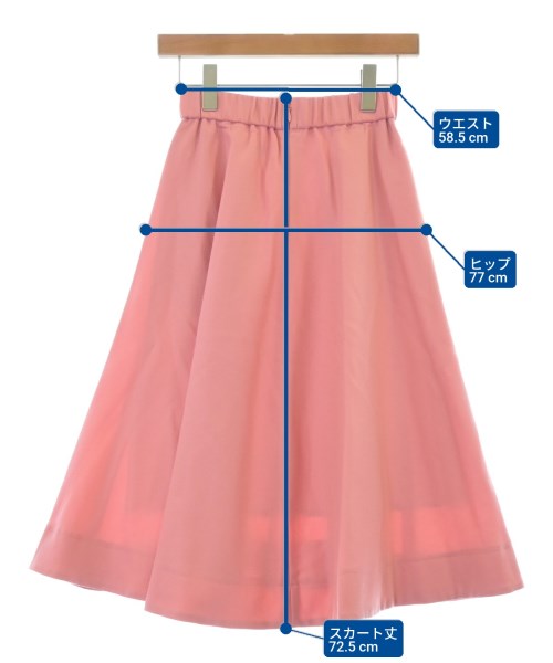 組曲（クミキョク）ひざ丈スカート ピンク サイズ:S2(XS位) レディース/2200629866034