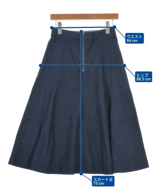 組曲（クミキョク）ロング・マキシ丈スカート 紺 サイズ:1(S位) レディース/2200620210065