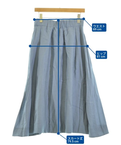 組曲（クミキョク）ロング・マキシ丈スカート 青 サイズ:3(M位) レディース/2200656604159