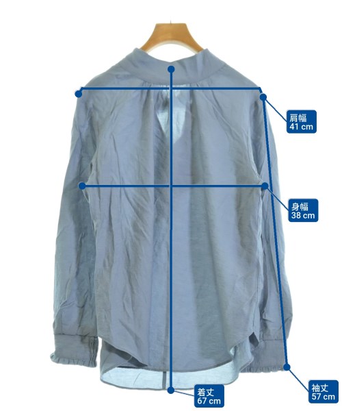 組曲（クミキョク）ブラウス 青 サイズ:2(M位) レディース/2200656604210