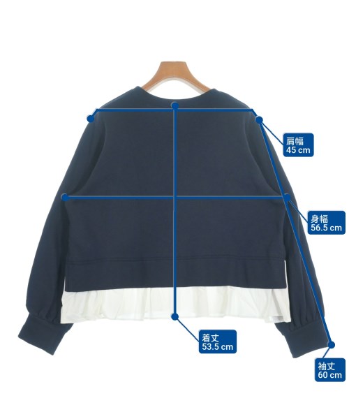 組曲（クミキョク）スウェット 紺 サイズ:6(XL位) レディース/2200640625016