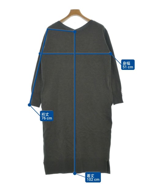 組曲（クミキョク）ワンピース グレー サイズ:2(M位) レディース/2200661280058