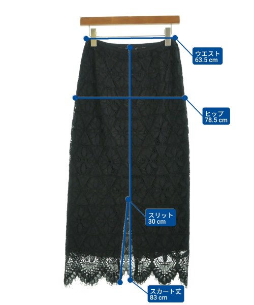 ROPE（ロペ）ロング・マキシ丈スカート 黒 サイズ:36(S位) レディース/2200615569147