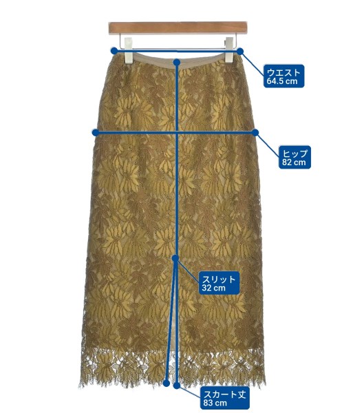 ROPE（ロペ）ロング・マキシ丈スカート 茶 サイズ:36(S位) レディース/2200615569154