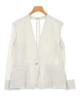 ROPE（ロペ）ノーカラージャケット 白 サイズ:36(S位) レディース/2200637657037