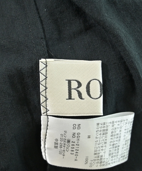 ROPE（ロペ）カジュアルシャツ 黒 サイズ:38(M位) レディース/2200609587010