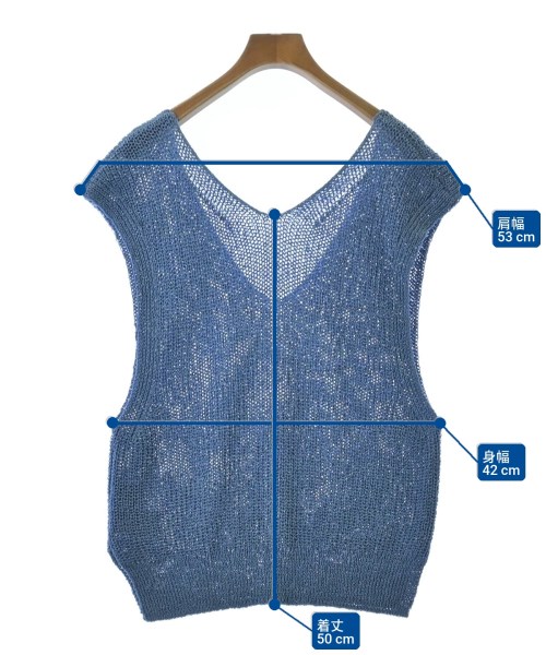 ROPE（ロペ）ベスト 青 サイズ:38(M位) レディース/2200675130066