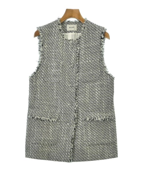 ROPE(ロペ)ノーカラージャケット 黒 サイズ:F/2200678984017