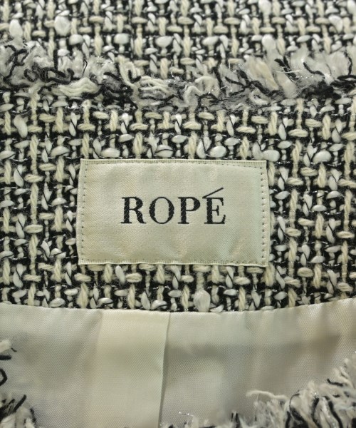 ROPE（ロペ）ノーカラージャケット 黒 サイズ:F レディース/2200678984017