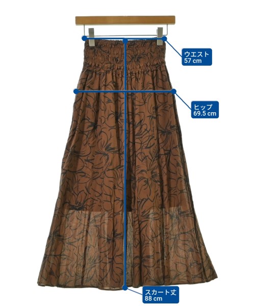 ROPE（ロペ）ロング・マキシ丈スカート 茶 サイズ:36(S位) レディース/2200651170093